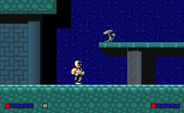 Electro Man approaching the deep blue area